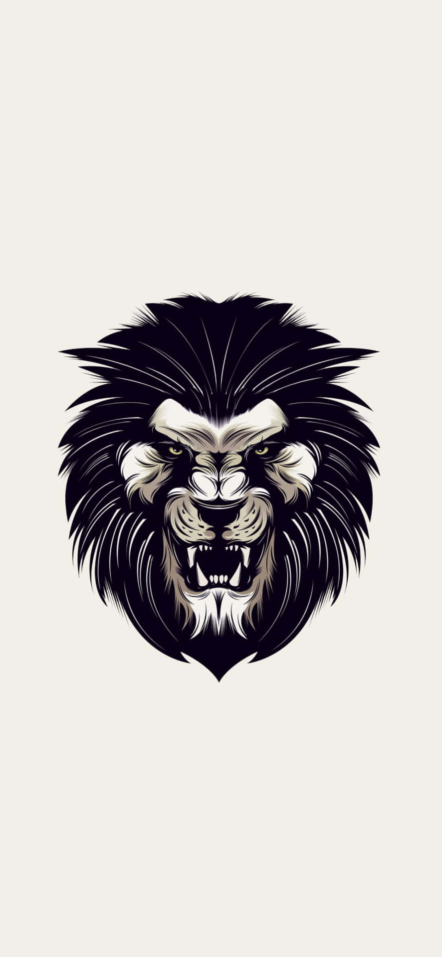 Majestic Black Lion Roaring Wallpaper