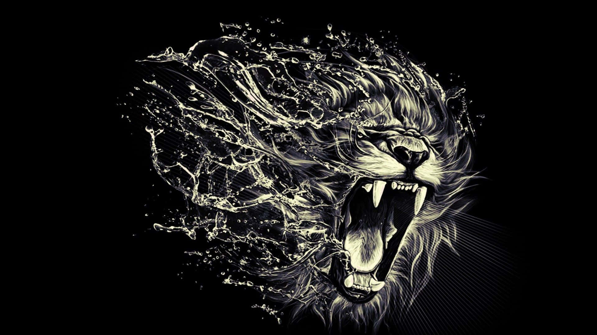 Be A Proud, Strong Leader Like The Black Lion" Wallpaper