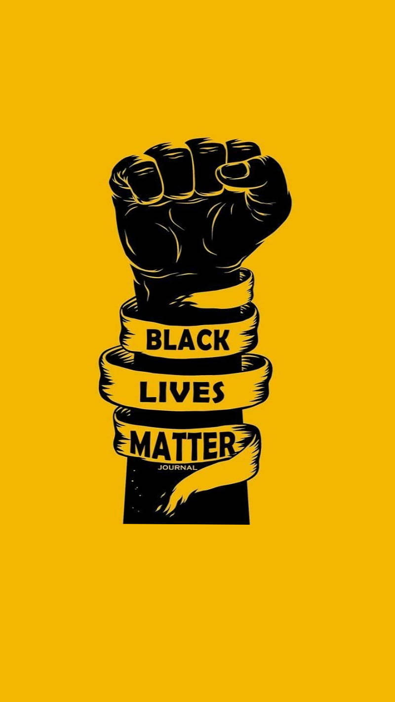 Black Lives Matter And Ribbon Wallpaper
