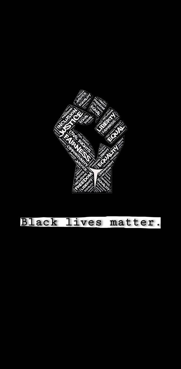 Black Lives Matter Stylized Fist Wallpaper