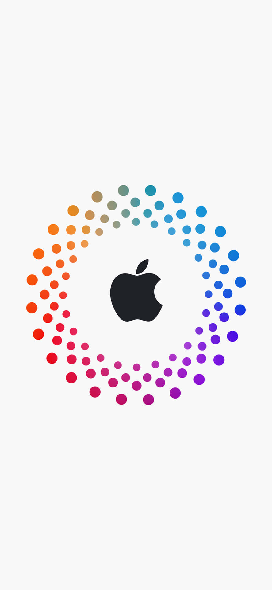 Sort logo med prikker fantastisk Apple HD iPhone baggrundsbillede Wallpaper