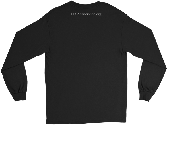 Black Long Sleeve Shirt Back View PNG