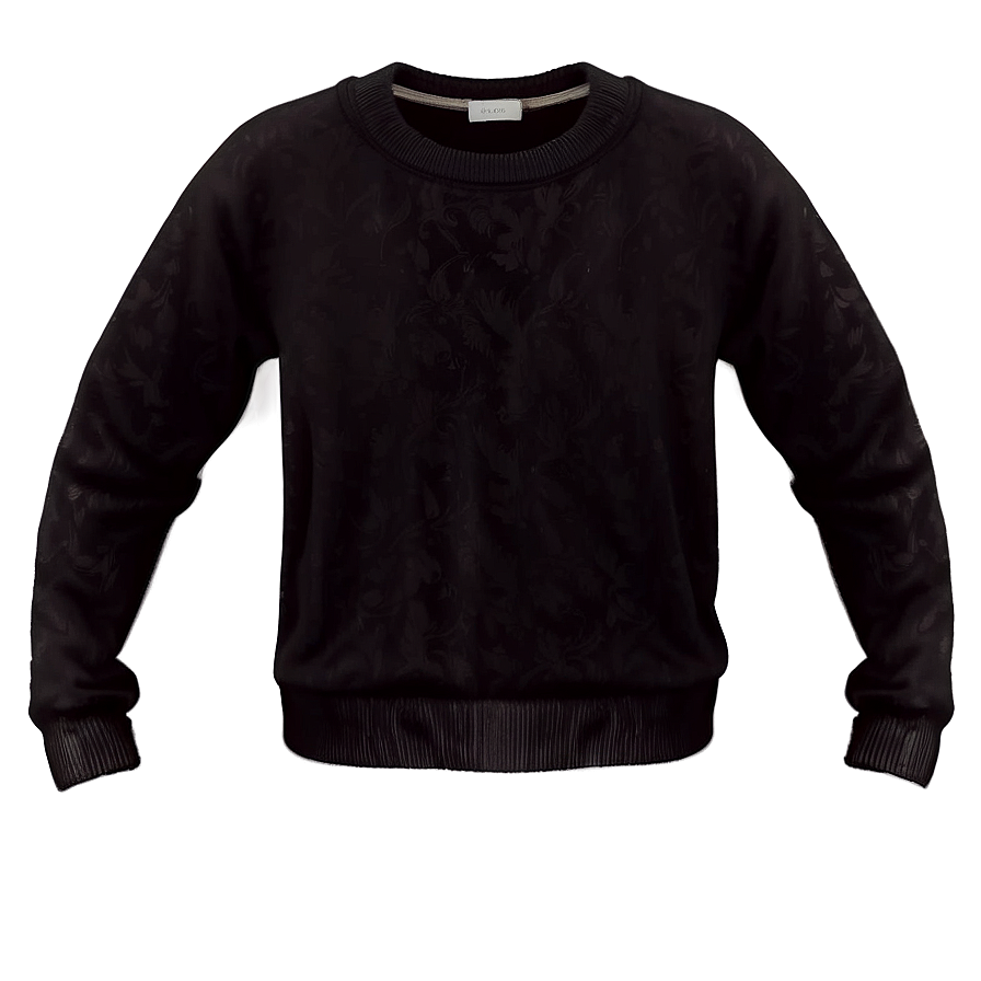 Black Long Sleeve Sweater Png Ing19 PNG