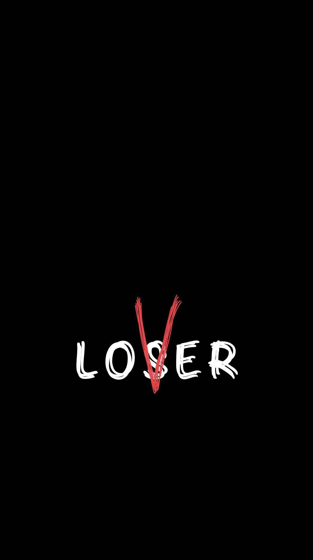 Sort Loser Eller Elsker Logo Vlone PFP #3 Vægmaleri Wallpaper