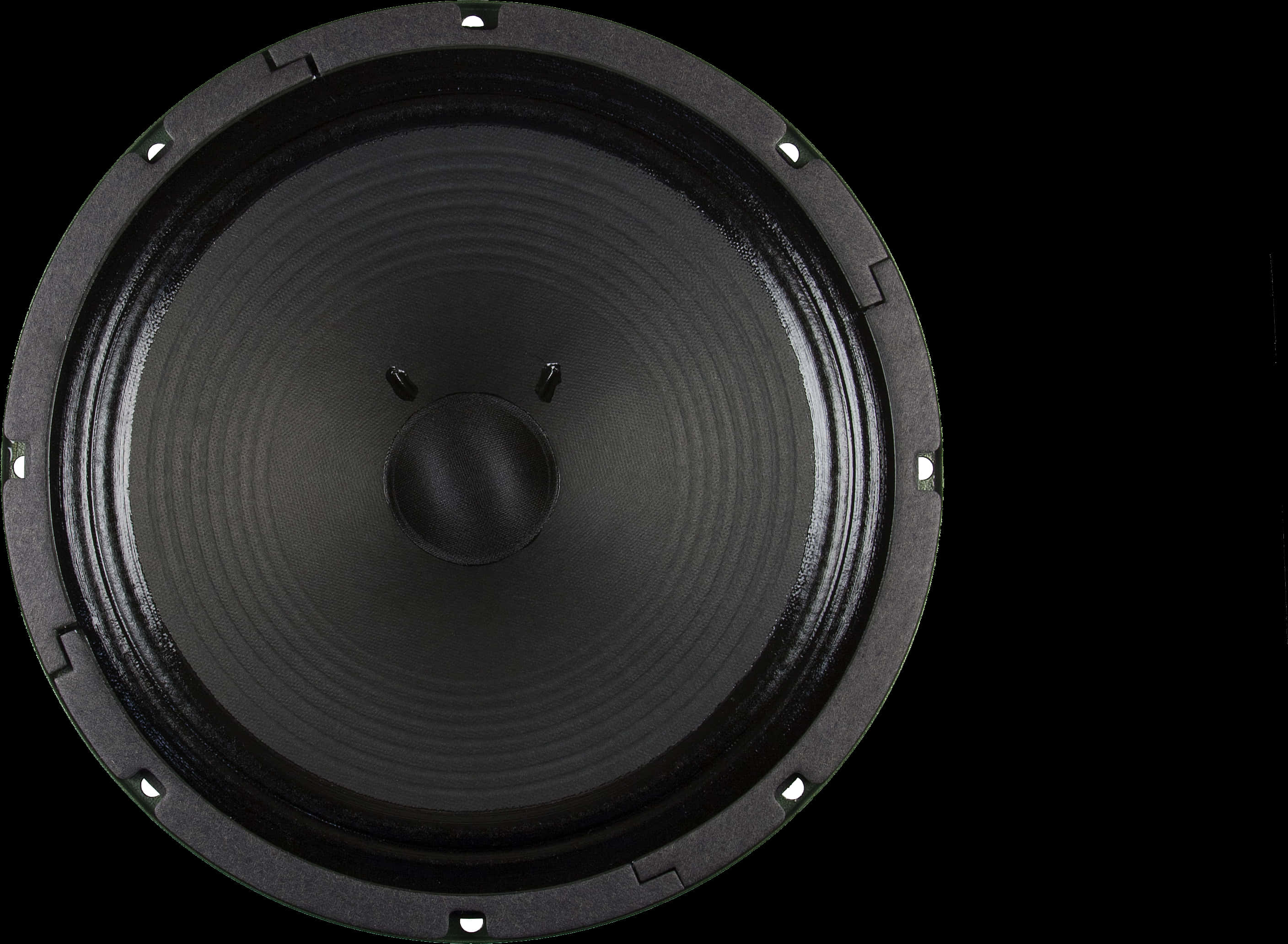 Black Loudspeaker Closeup PNG