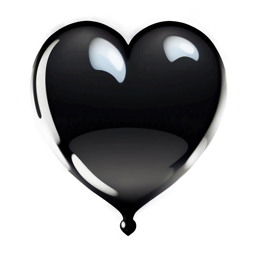 Black Love Heart Emoji Transparent Png Fnp PNG