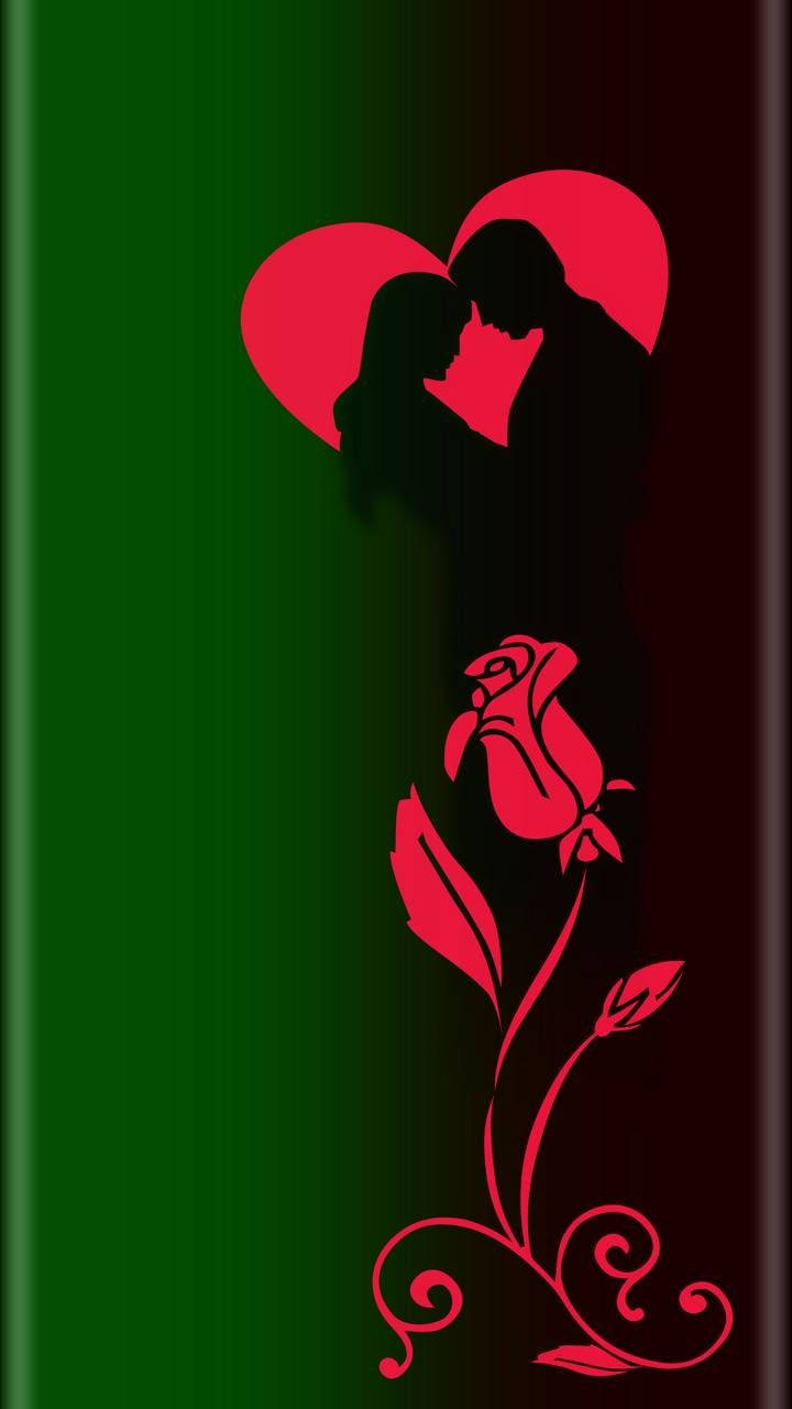Black Love Roses Wallpaper