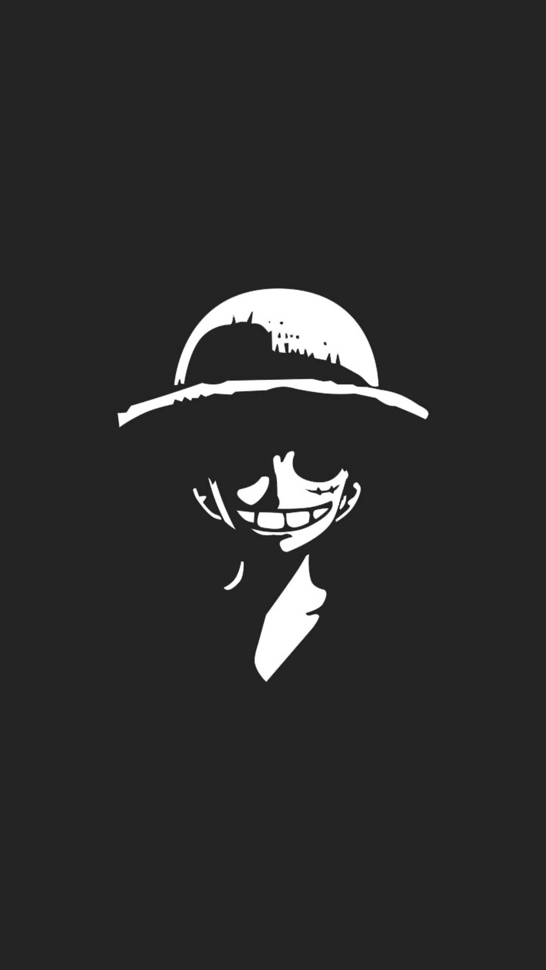 Black Luffy Smile Background