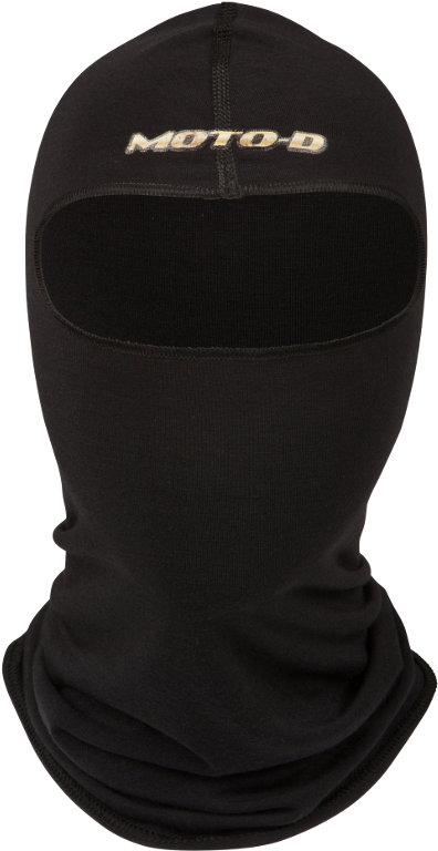 Black M O T O D Balaclava Full Face Cover PNG