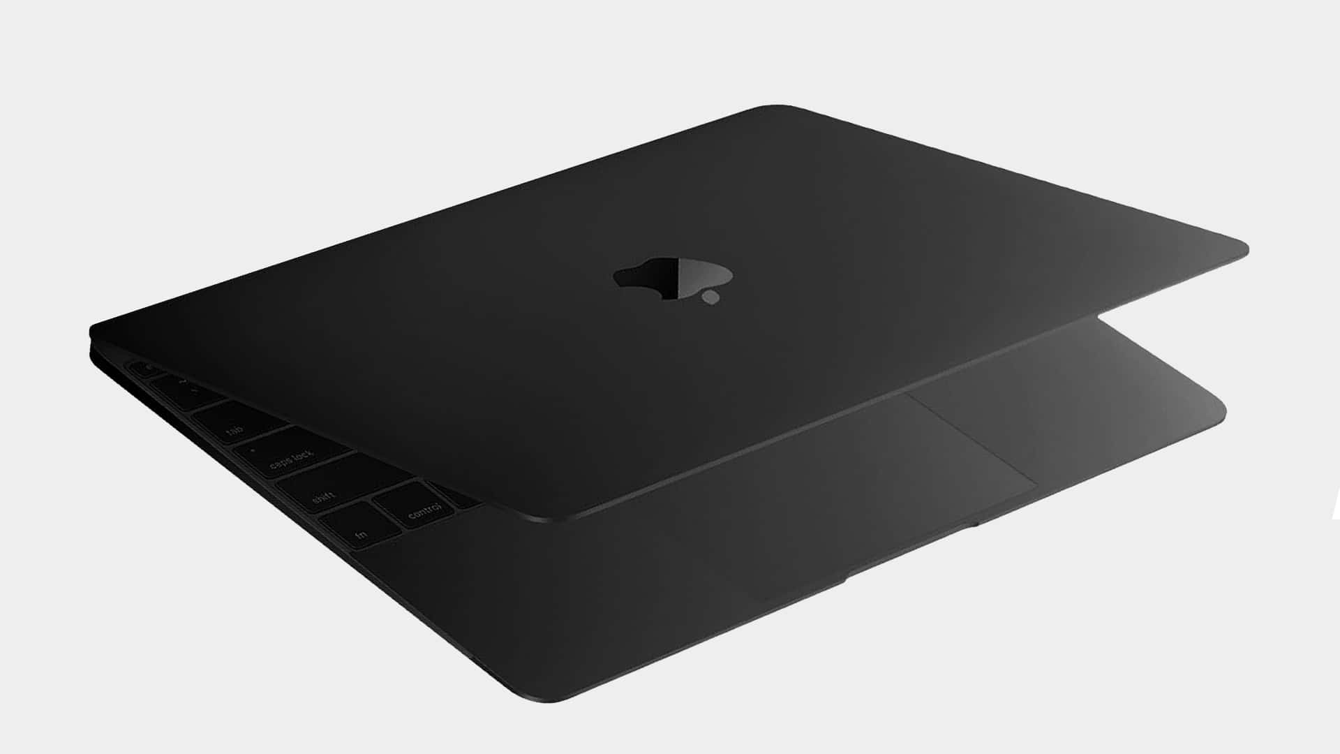 The sleek and stylish Black Macbook. Wallpaper