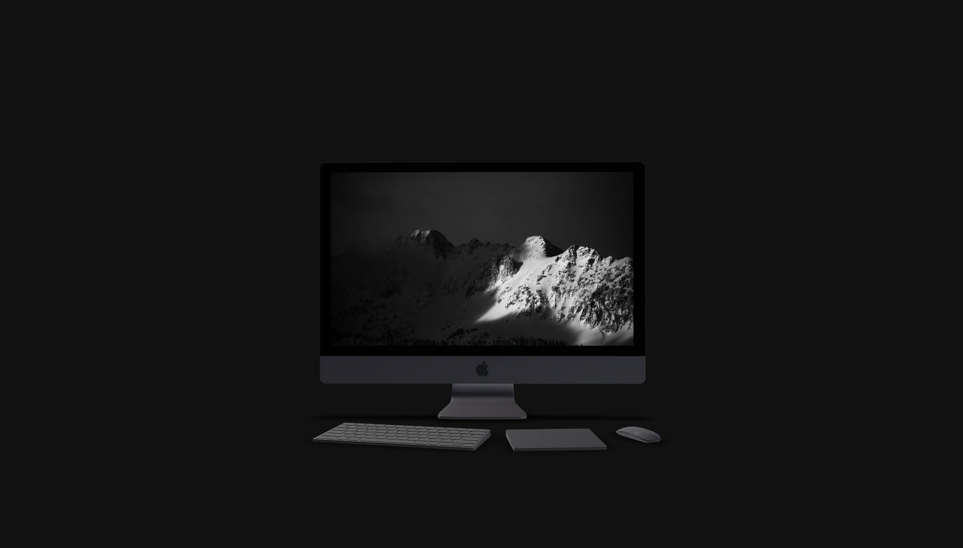 Black Macbook 3d Desktop Picture