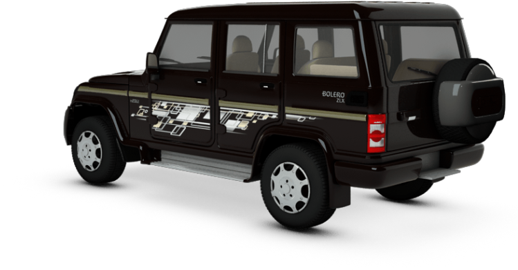 Black Mahindra Bolero S U V PNG