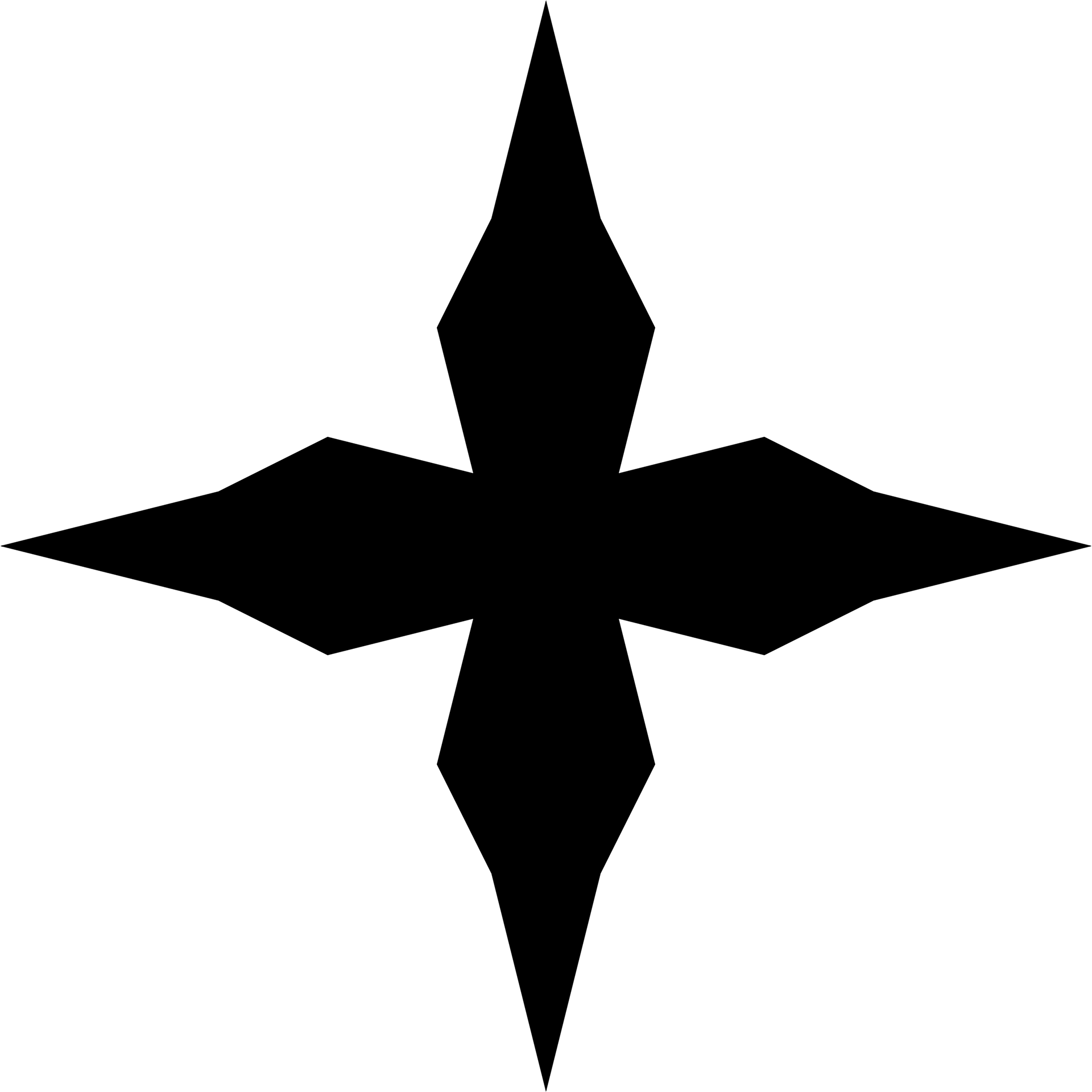 Black Maltese Cross Clipart PNG