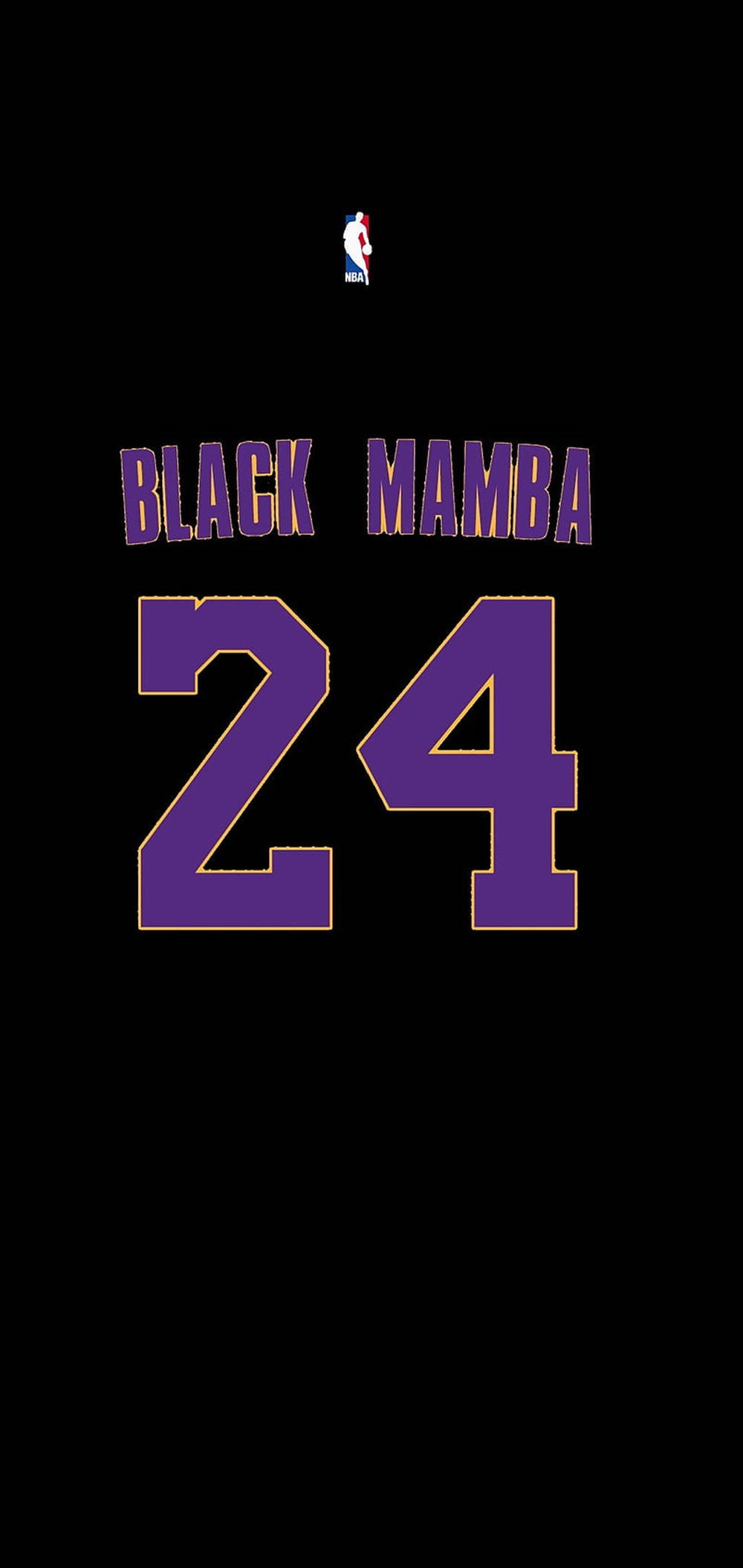 Black Mamba 24 Lakers Logo Wallpaper