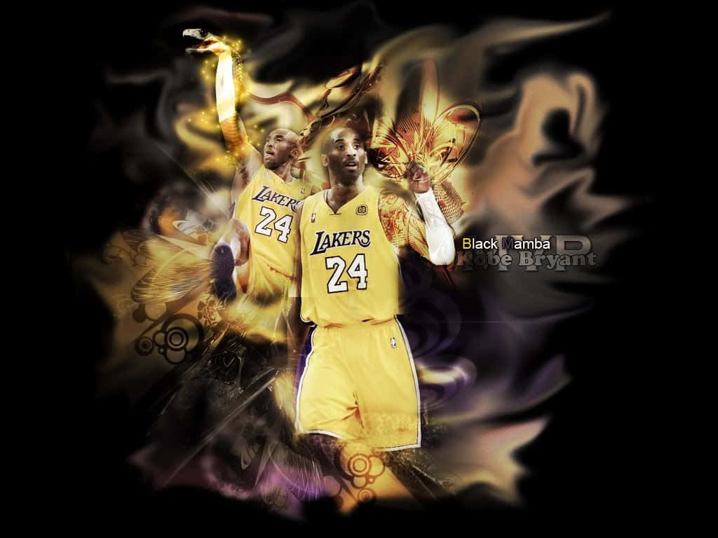 Kobe Bryant Lakers Svart Mamba Wallpaper: Wallpaper