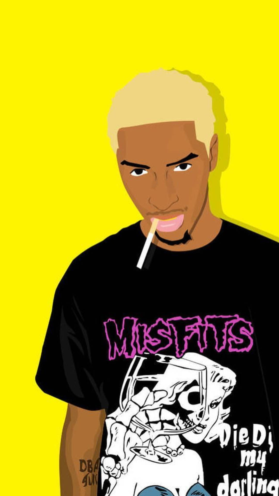 Download Black Man Smoking Cartoon Instagram Profile Wallpaper |  