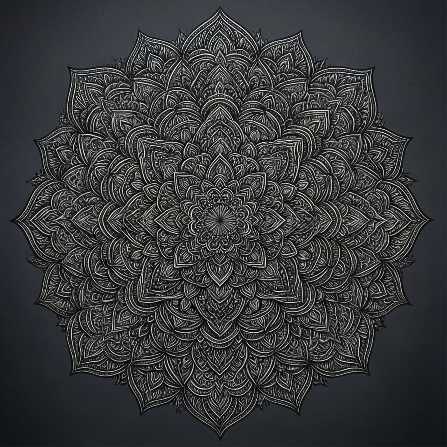 Zwart mandala patroon Achtergronden