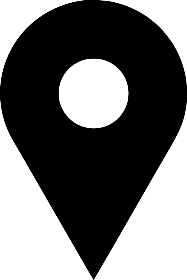 Black Map Pin Icon PNG