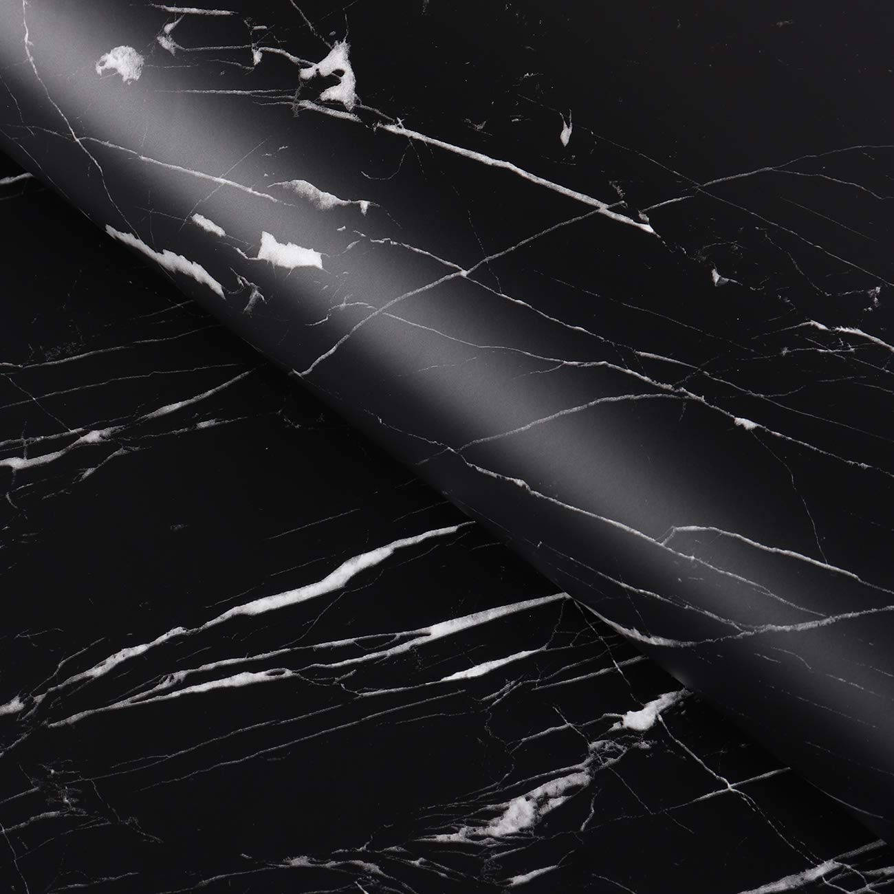 Luxurious Black Marble Surfaces Wallpaper