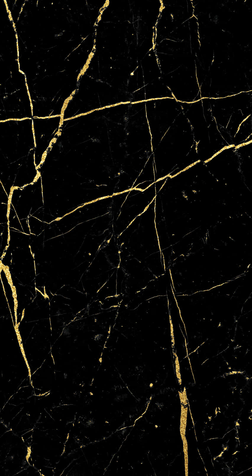 Faded Gold Line In Black Marble Background