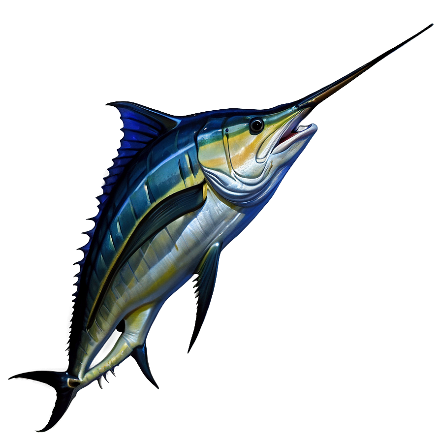 Black Marlin Fishing Png 06242024 PNG