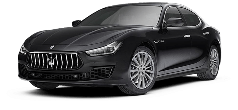Black Maserati Ghibli Luxury Sedan PNG