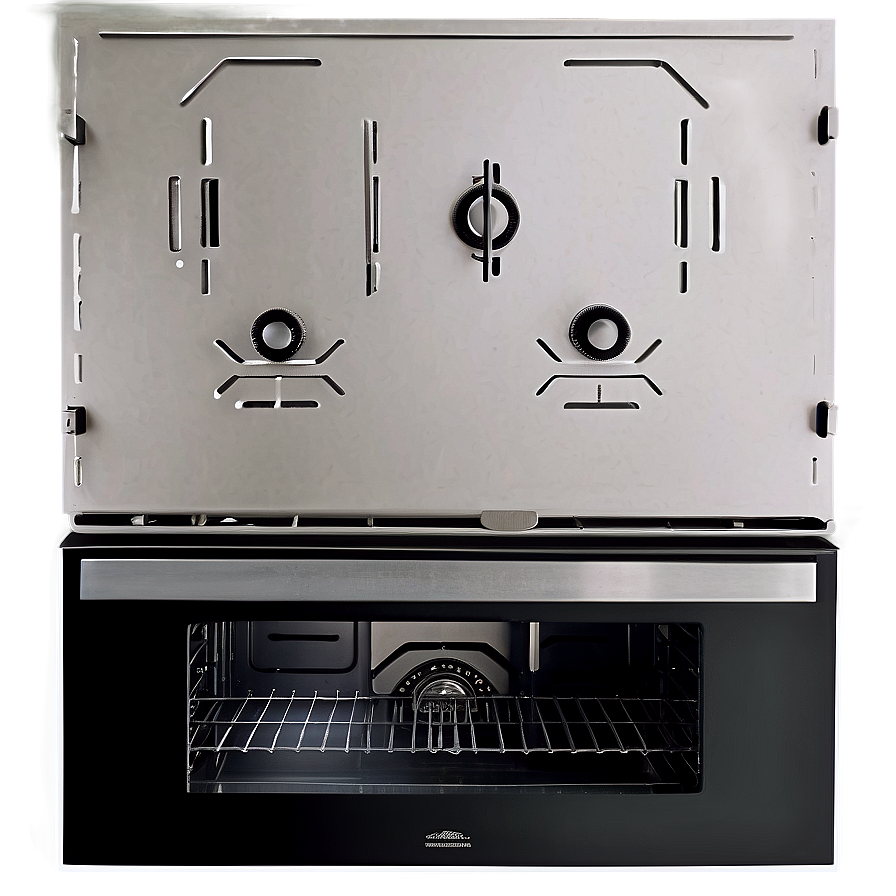 Black Matte Oven Design Png Ele PNG