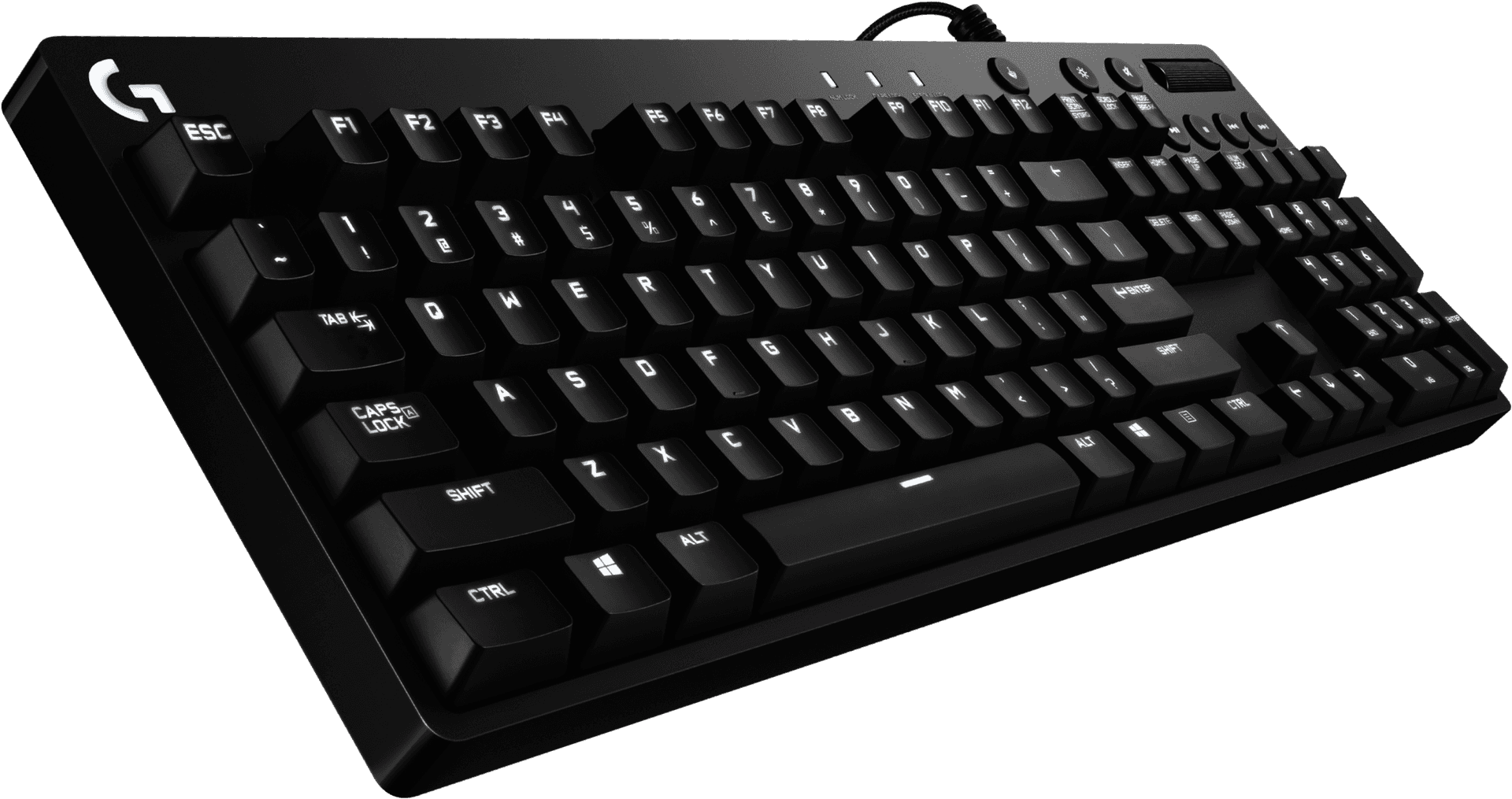 Black Mechanical Gaming Keyboard PNG
