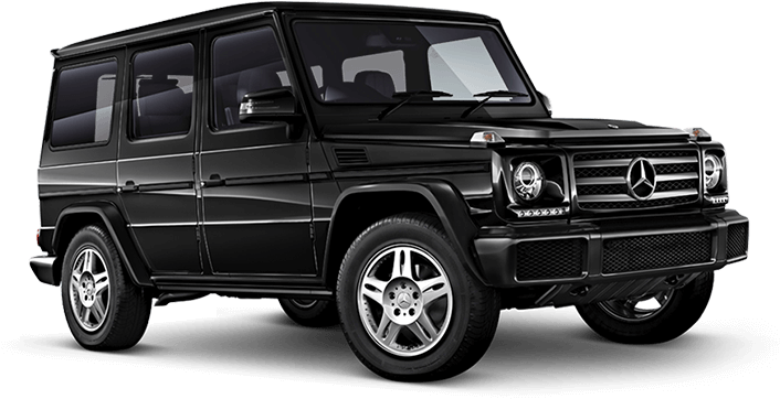 Black Mercedes Benz G Class S U V PNG