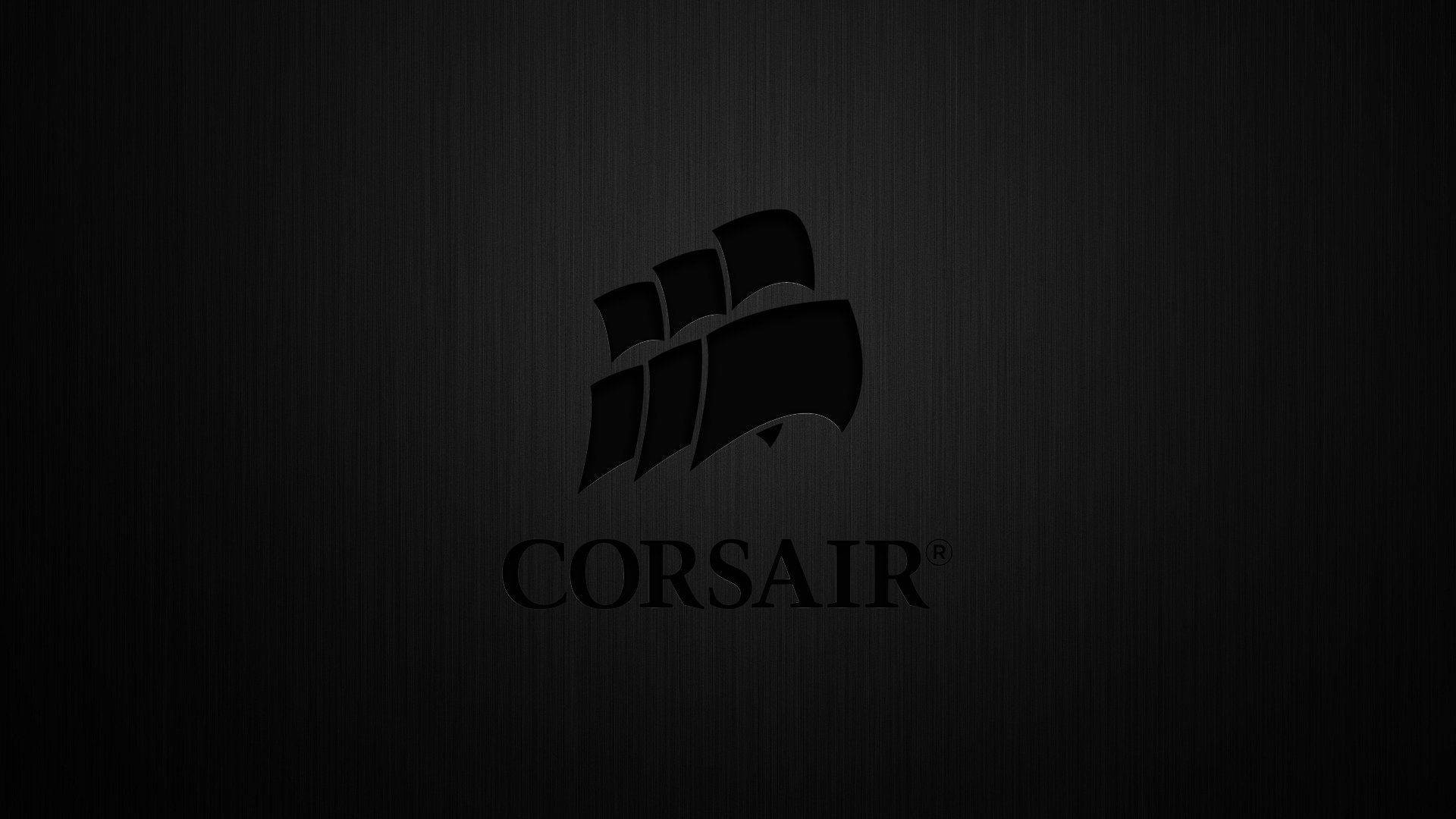 Black Metal Corsair Logo Background