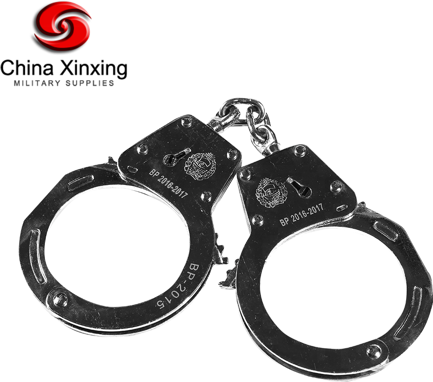 Black Metal Handcuffs Military Supplies PNG