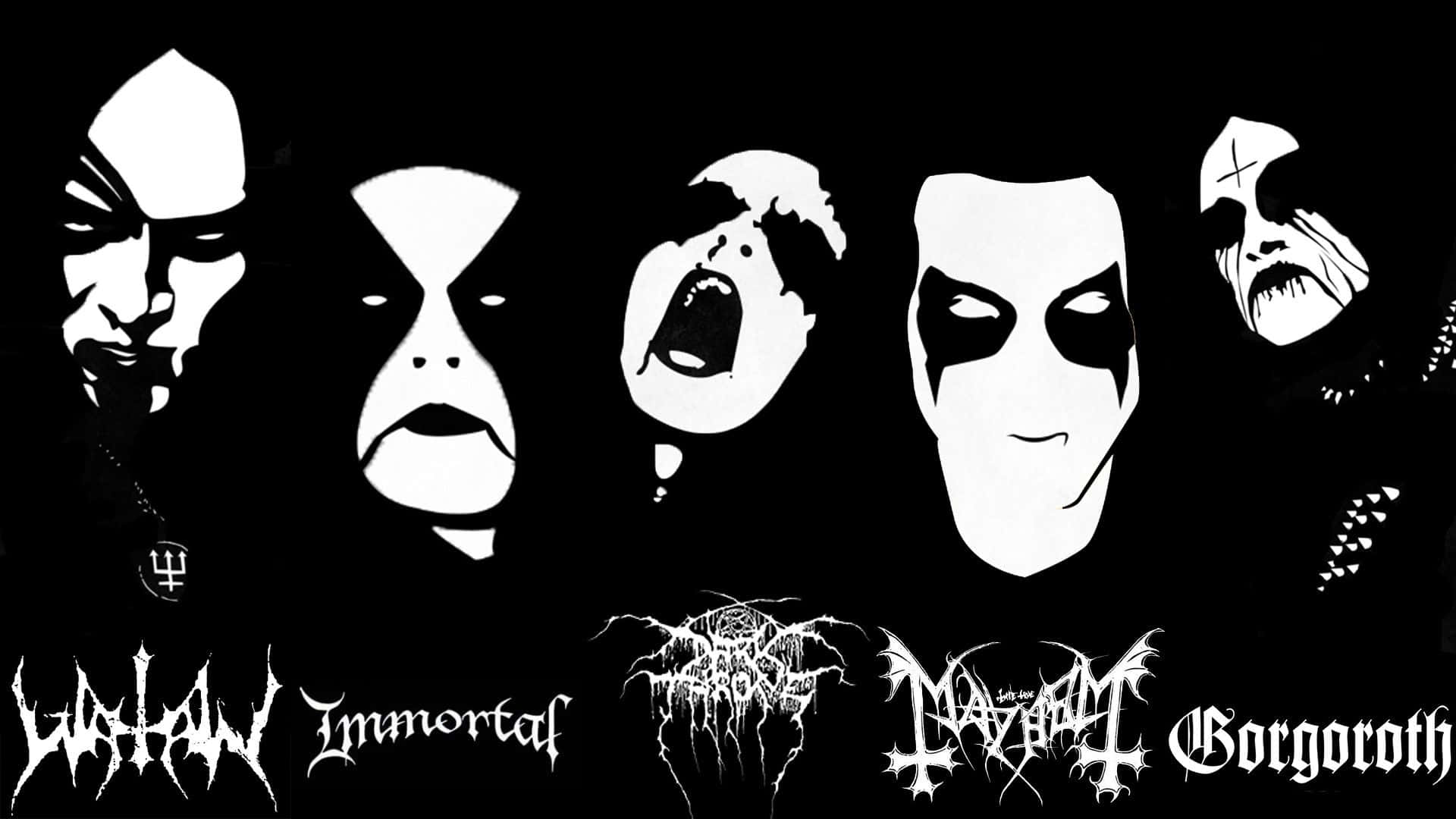 A Vision of Black Metal Music Awaits Wallpaper