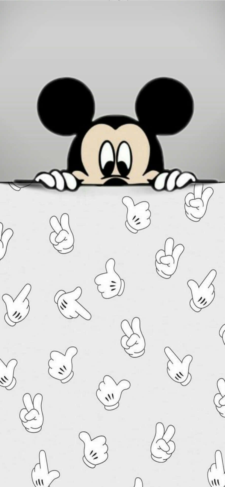 Billede sort Mickey Mouse telefonwallpapers Wallpaper