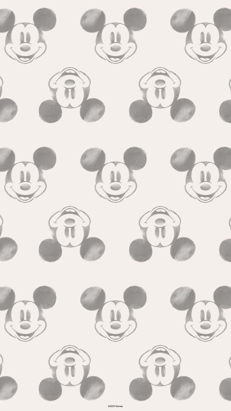 Bliv din egen Mickey Mouse ved at få din egen sorte Mickey Mouse-mobil! Wallpaper