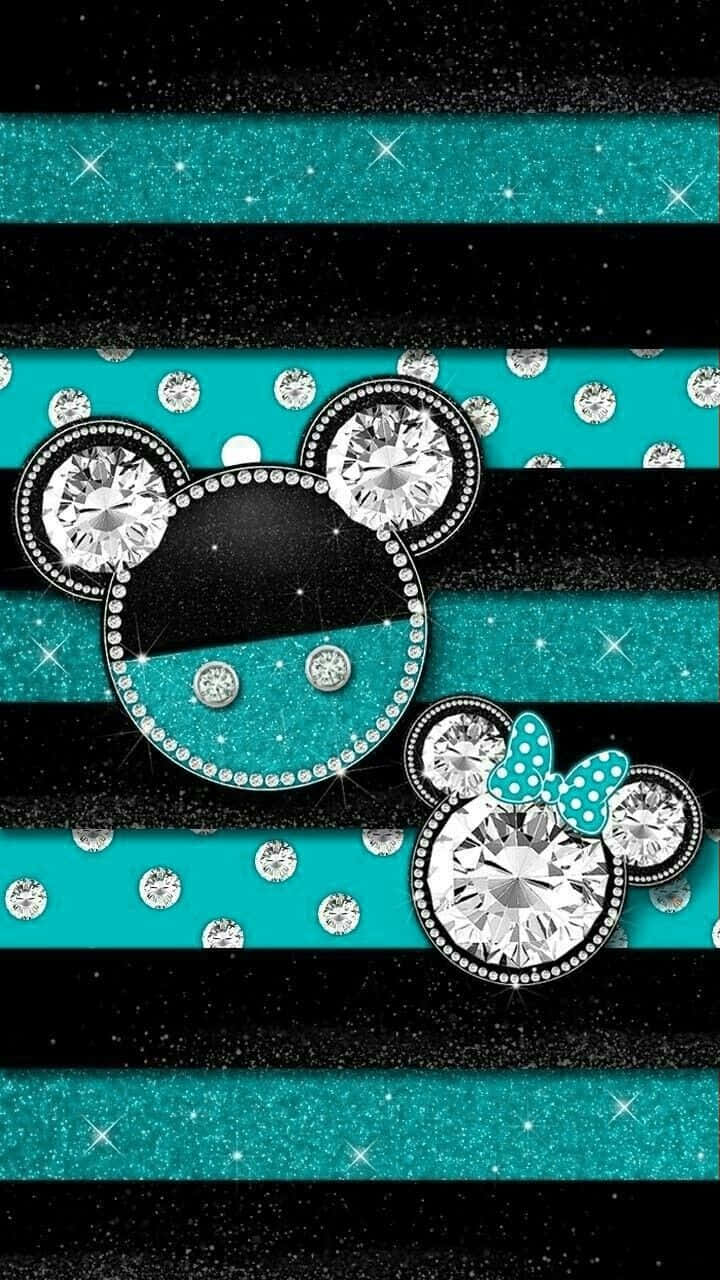 Designclassico - Telefono Di Mickey Mouse In Nero Sfondo