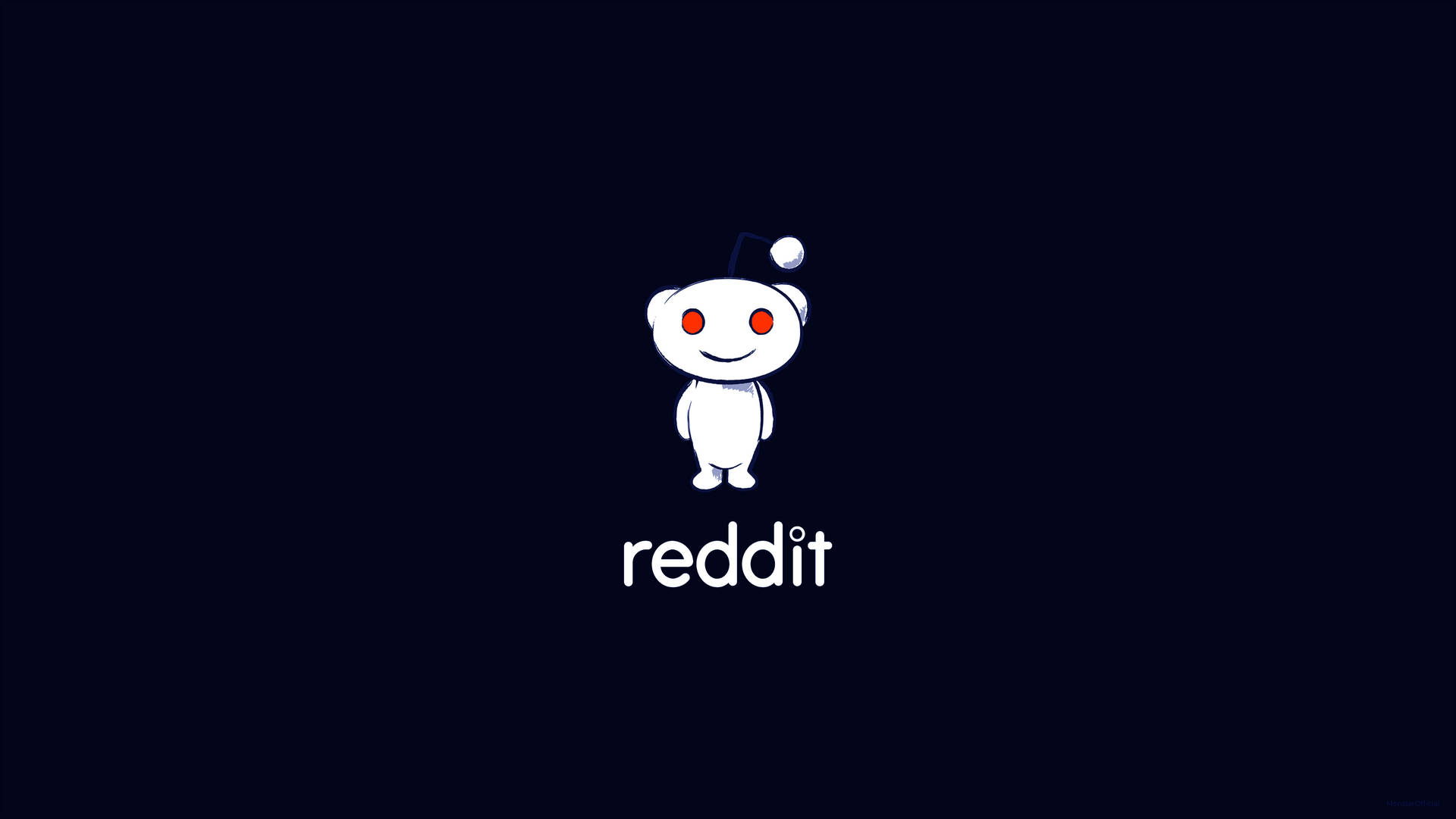 Black Minimal Reddit Logo And Title Wallpaper