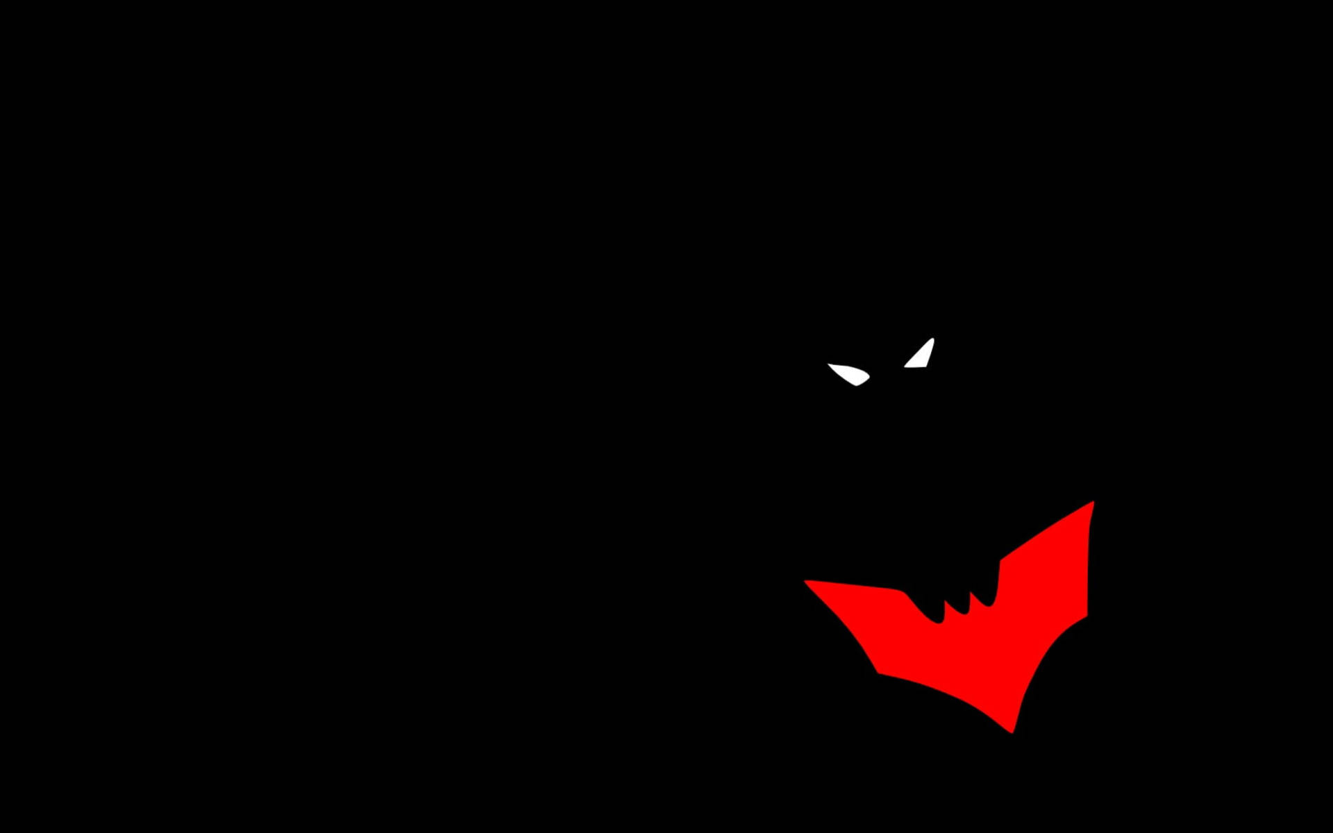 Black Minimalist Batman Log Background