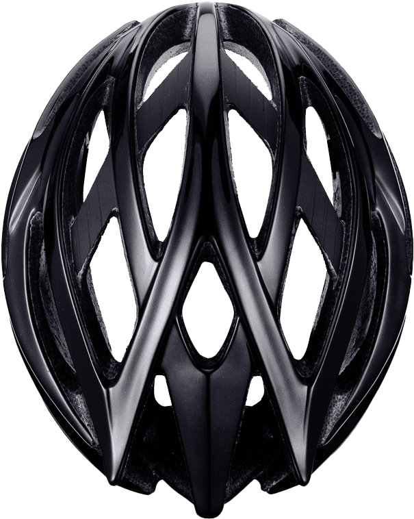 Black Modern Bicycle Helmet PNG