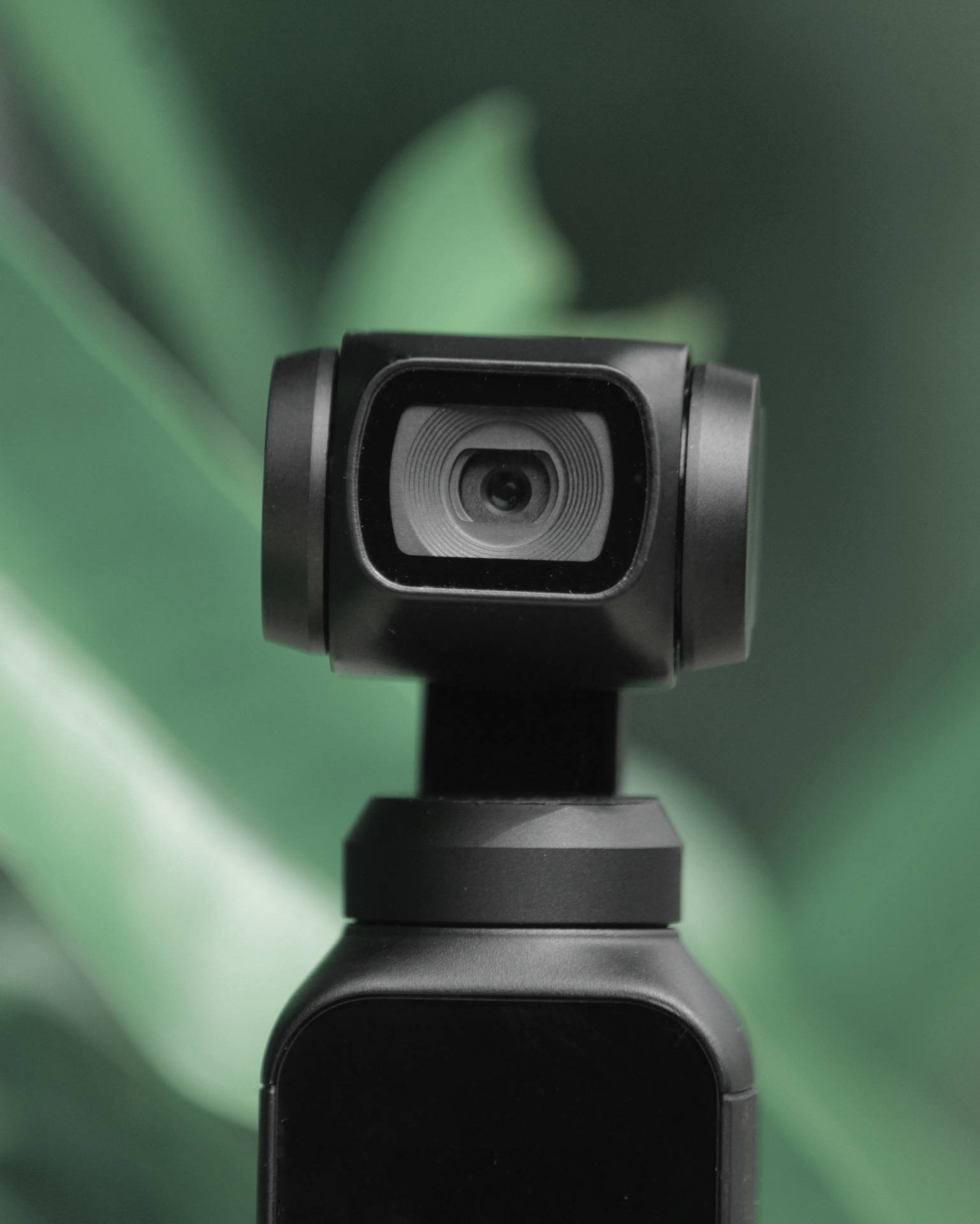 Webcam Monopiede Nera Sfondo
