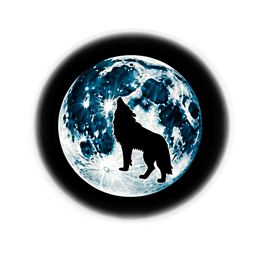 Black Moon And Wolf Png Sde PNG