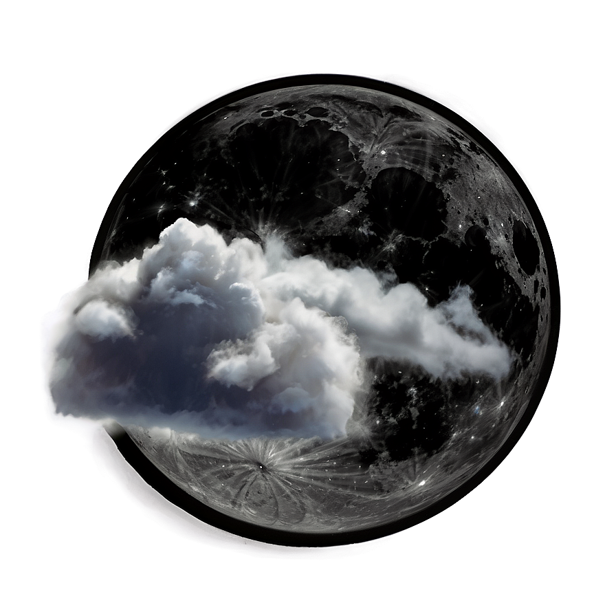 Black Moon In Clouds Png 76 PNG