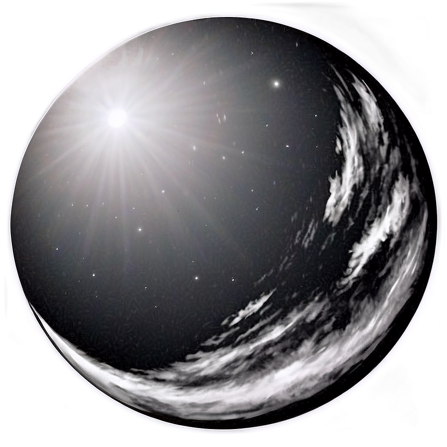 Black Moon In Cosmic Sky Png Bnc12 PNG