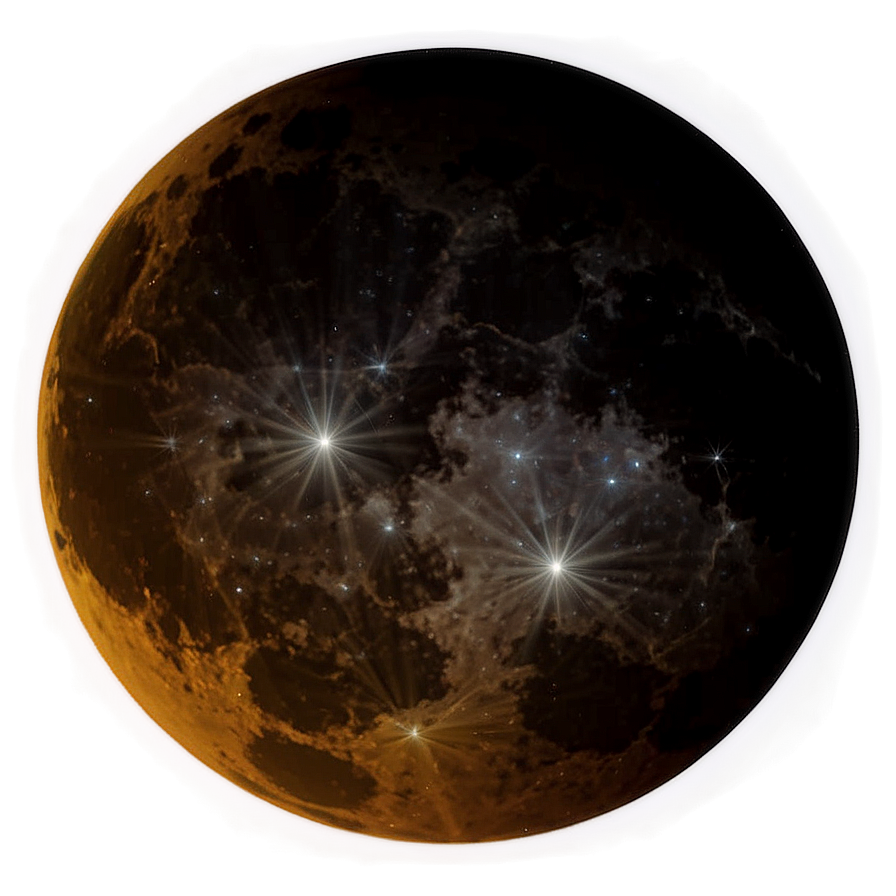 Black Moon In Cosmic Sky Png Hwh PNG