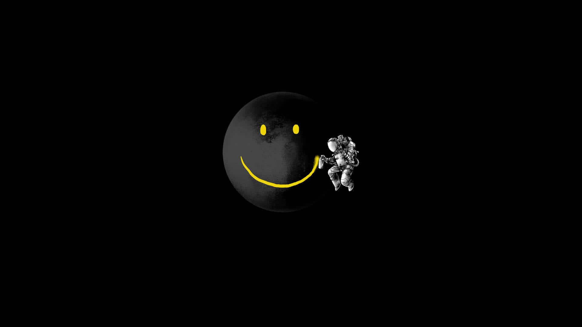 Sonrisade Luna Negra Fondo de pantalla