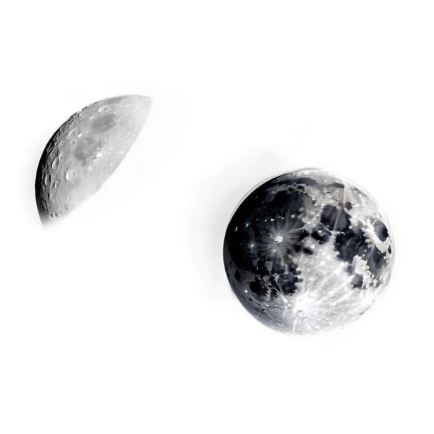 Black Moon With Craters Png Hnq PNG