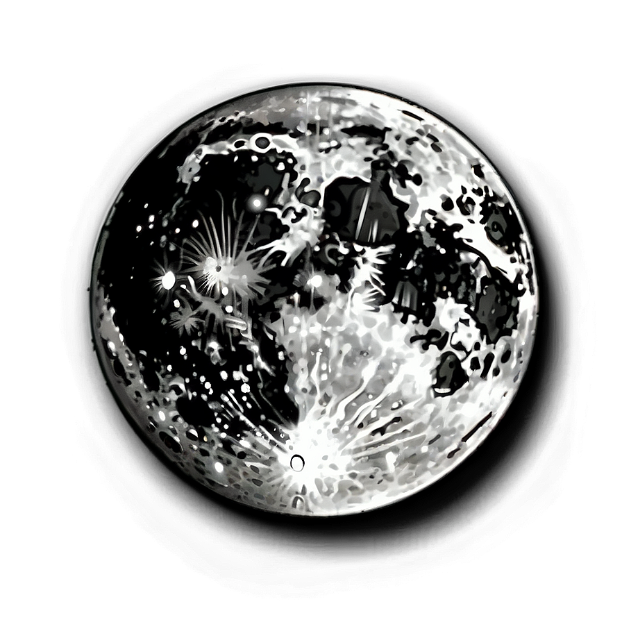 Black Moon With Halo Png 06252024 PNG