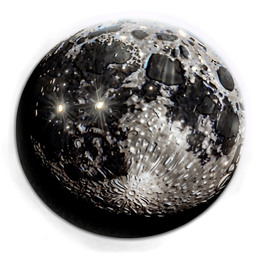 Black Moon With Halo Png Mye PNG