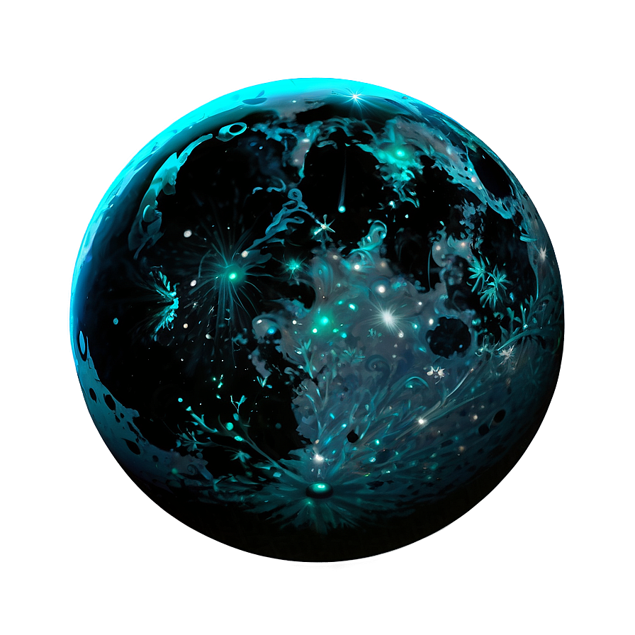 Black Moon With Stars Background Png Ycu88 PNG