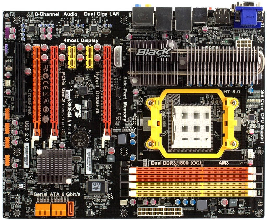 Black Motherboard Bios Picture