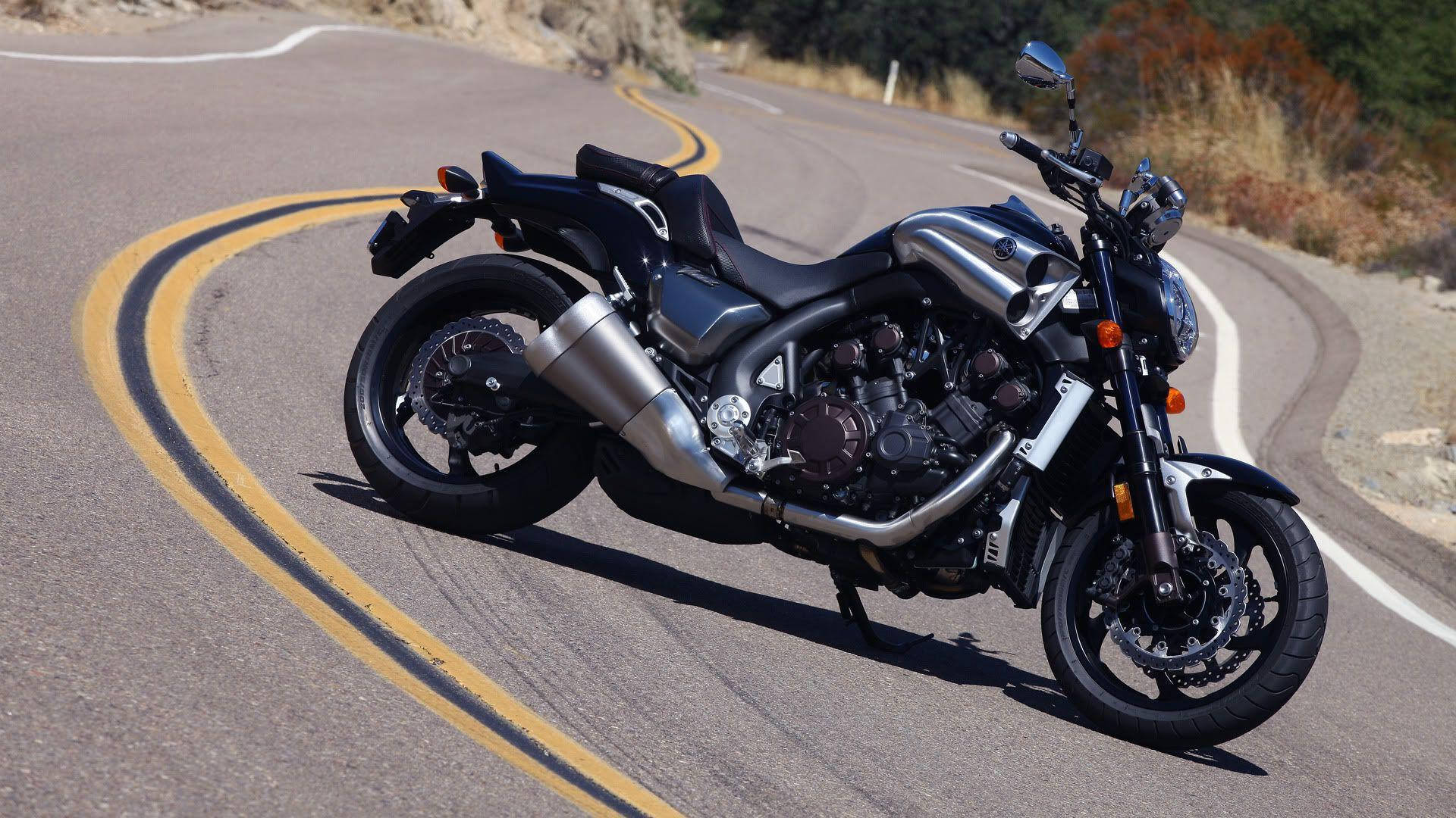 Motocicletanegra Para El Easy Rider Fondo de pantalla